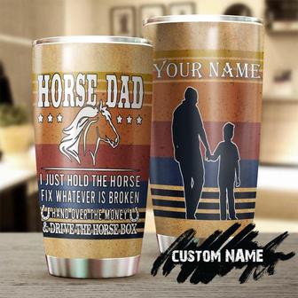Father'S Day Gift Horse Show Dad Classic Fix Whatever Broken Personalized Tumblergift For Horse Lover Horse Ridergift For Father From Son - Thegiftio UK