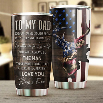 Father'S Day To My Dad I Love You Tumblerbirthday Gift Christmas Gift Father'S Day Gift For Dad From Son From Daughter - Thegiftio UK