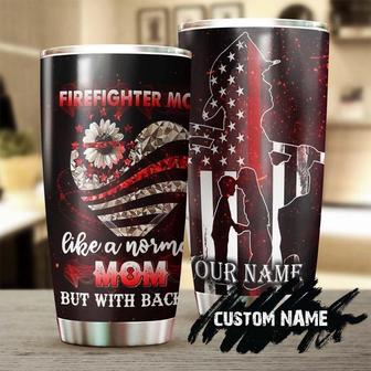 Firefighter Mom Personalized Tumblerbirthday Christmas Mother'S Day Gift For Firefighter Mom - Thegiftio UK
