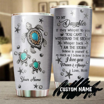 From Mom To My Daughter Turtle Lover Personalized Tumblerboho Turtle Tumblergypsy Gift Bohemian Gift For Daughter For Turtle Lover - Thegiftio UK