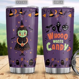 Halloween Character Costumes Halloween Pattern Witch Boo Ghost Scary Pumpkin Trick Or Treat Halloween Stainless Steel Tumbler - Thegiftio UK