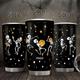 Halloween Skull Party Witch Black Cat Scary Cat Boo Ghost Scary Pumpkin Trick Or Treat Halloween Stainless Steel Tumbler - Thegiftio