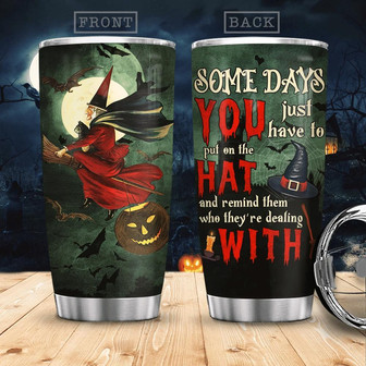 Halloween Witch Stainless Steel Tumbler - Thegiftio UK