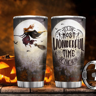 Halloween Witch Stainless Steel Tumbler - Thegiftio UK