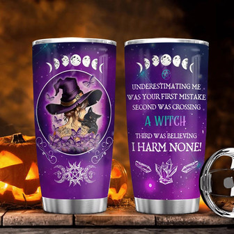 Halloween Witch Stainless Steel Tumbler - Thegiftio UK