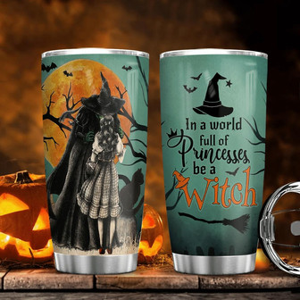 Halloween Witch Stainless Steel Tumbler - Thegiftio UK