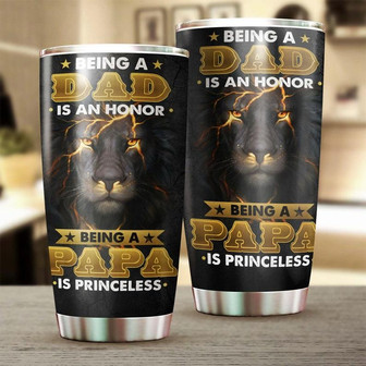Happy Father'S Day Being Papa Is Priceless Tumblerbirthday Christmas Gift Father'S Day Gift For Dad From Son Daughter - Thegiftio UK