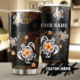 Hawaii Turtle Mandala Tribe Style Personalized Tumblerturtle Presentunique Tumblerbirthday Christmas Gift For Turtle Lover - Thegiftio UK