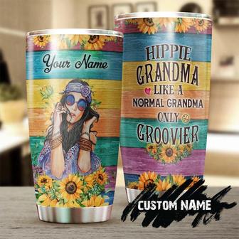 Hippie Grandma Sunflower Personalized Tumblerboho Hippie Tumblerhippie Gypsy Bohemian Gift For Hergift For Grandmasunflower Tumbler - Thegiftio UK