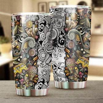 Hippie Unique Stainless Steel Tumblerboho Tumblerhippie Tumblerhippie Gift Gypsy Gift Bohemian Gift For Her - Thegiftio UK