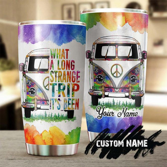Hippie Van What A Long Strange Trip Its Been Personalized Tumblerboho Hippie Tumblerhippie Gypsy Bohemian Gift For Her Road Trip Lover - Thegiftio UK
