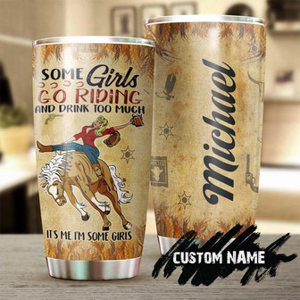 Horse Riding And Beer Girls Drink Too Much Personalized Tumblergift For Horse Lover Horse Ridergift For Her Gift For Him - Thegiftio