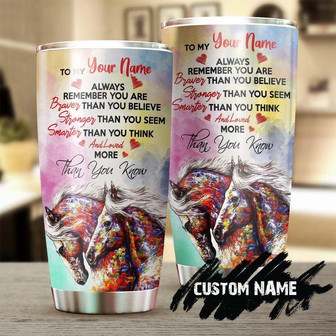 Horse You Are Loved More Than You Know Personalized Tumblergift For Horse Lover Horse Ridergift For Her Gift For Him - Thegiftio UK
