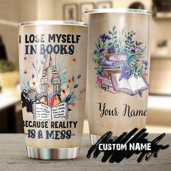 I Lose Myself In Books Personalized Tumbler Reading Tumbler Book Lover Gift Bookaholic Tumbler Bookworm Gift Gift For Her - Thegiftio