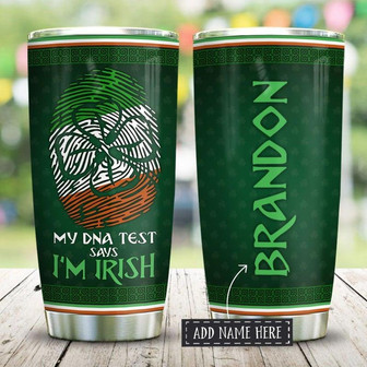 Irish Fingerprint Dna Personalized Tumbler - Thegiftio