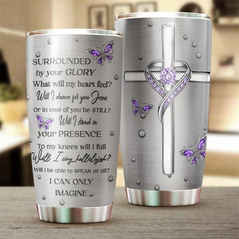 Jewelry Butterfly Will I Sing Hallelujah Jesus Faith Tumblerjesus Gift Birthday Christmas Gift For Jesus Lover Catholic Christians - Thegiftio UK