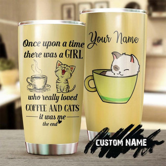 Just A Girl Who Loves Cats Personalized Tumblercat Tumbler Gift For Cat Mom Cat Dad Gift For Cat Lovermother'S Day Gift For Cat Mother - Thegiftio
