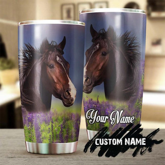 Lavender Horse Personalized Tumblergift For Horse Lover Horse Rider Horsemangift For Her Gift For Him - Thegiftio UK