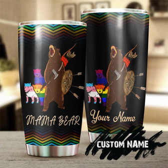 Lgbt Mom Mama Bear Protect Her Children Personalized Tumblerbirthday Christmas Mother'S Day Gift For Lgbt Mom From Special Son Daughter - Thegiftio