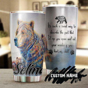 Mama Bear If You Hurt My Children Funny Personalized Tumblerbirthday Gift Christmas Gift Mother'S Day Gift For Mom From Son Daughter - Thegiftio