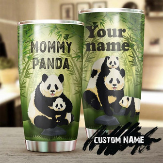 Mommy Panda Personalized Tumblerbirthday Gift Christmas Gift Mother'S Day Gift For Mom From Son Daughter - Thegiftio