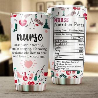 Nurse Definition Nutrition Facts Tumbler Funny Nurse Tumbler Appreciation Nurse Gift Nurse Thank You Gift Gift For Nurse - Thegiftio UK