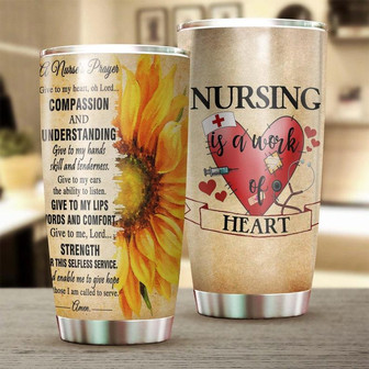 Nurse Prayer Stainless Tumbler Tumbler Funny Nurse Tumbler Appreciation Nurse Gift Nurse Thank You Gift Gift For Nurse - Thegiftio