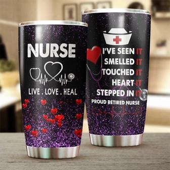 Nurse Retired Live Love Heal Tumbler Funny Nurse Tumbler Appreciation Nurse Gift Nurse Thank You Gift Gift For Retired Nurse - Thegiftio UK