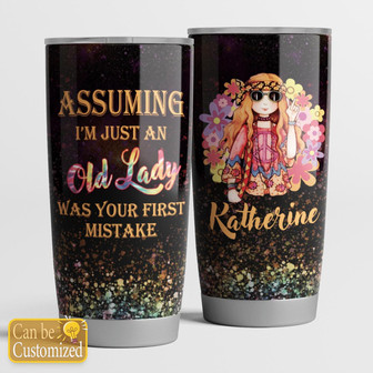 Old Lady Personalized Tumbler - Thegiftio UK