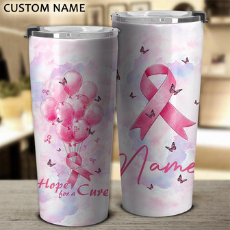 Personalized Breast Cancer Balloon Tumbler - Thegiftio UK