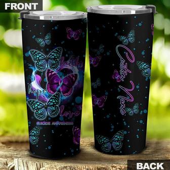 Personalized Butterfly Heart Suicide Tumbler - Thegiftio UK