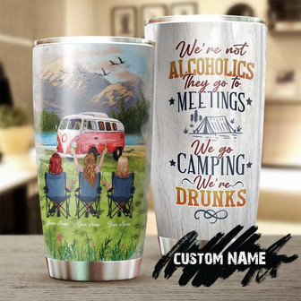 Personalized Camping Friends We Go Drunk Funny Tumblercamping Tumblerbirthday Gift Christmas Gift For Camping Friend Her - Thegiftio UK