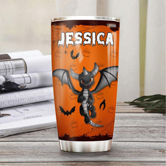 Personalized Coffee Dragon Halloween Stainless Steel Tumbler - Thegiftio UK
