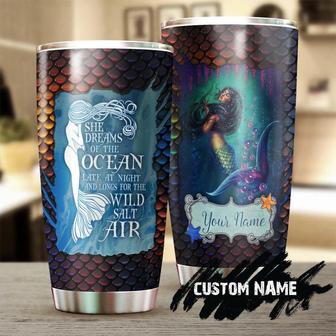 Personalized Fairy Mermaid Dream Of Ocean Rainbow Stainless Steel Tumblergift For Mermaid Lover Unique Birthday Gift - Thegiftio UK