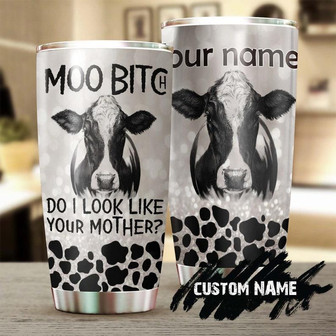 Personalized Funny Cows Moo Do I Look Like Your Mother Tumblerbirthday Gift Christmas Gift For Cow Lover - Thegiftio UK