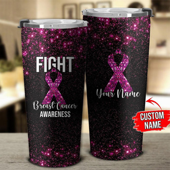 Personalized Glitter Ribbon Tumbler - Thegiftio UK