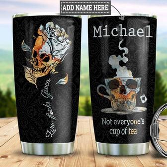 Personalized Skull Cup Of Tea Stainless Steel Tumbler - Thegiftio UK