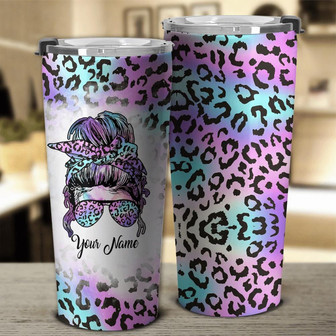 Personalized Skull Leopard Tumbler - Thegiftio UK