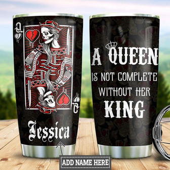 Personalized Skull Queen Stainless Steel Tumbler - Thegiftio UK