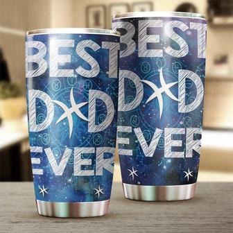 Pisces Best Dad Ever Zodiac Horoscope Lover Tumblerbirthday Christmas Gift Father'S Day Gift For Dad From Son Daughter - Thegiftio UK