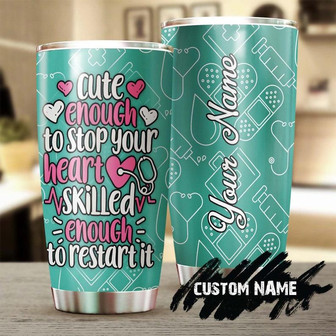 Restart Your Hear Personalized Nurse Tumbler Tumbler Funny Nurse Tumbler Appreciation Nurse Gift Nurse Thank You Gift Gift For Nurse - Thegiftio UK