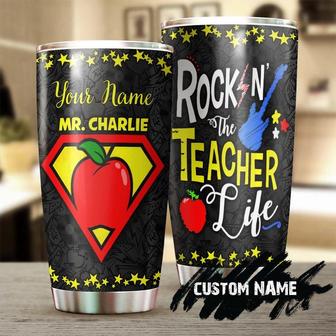 Rocking The Teacher Life Personalized Tumbler Teacher Tumbler Appreciation Gift Teacher Thank You Gift Counselor Gift Gift For Teacher - Thegiftio UK