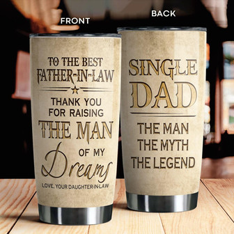 Single Dad The Man The Myth The Legend Tumbler - Thegiftio UK