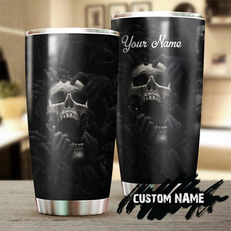Skull Howling In Pain Cool Personalized Fancy Unique Tumblerskull Tumblerskull Birthday Gift Christmas Gift For Her For Him - Thegiftio UK