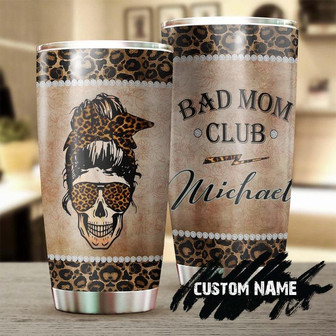Skull Mom Club Personalized Tumblerskull Tumblerskull Birthday Gift Christmas Gift For Hairstylist Mother'S Day Gift - Thegiftio UK