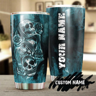 Skull No Talking No Seeing No Hearing Personalized Tumblerskull Tumblerskull Birthday Gift Christmas Gift Mother'S Day Gift - Thegiftio