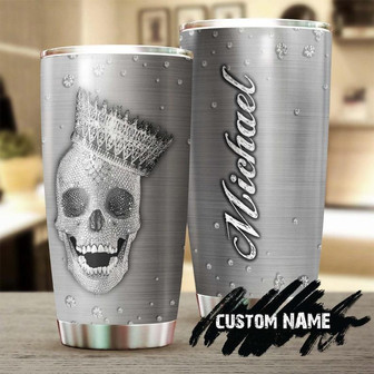 Skull Queen Diamond Style Personalized Tumblerskull Tumblerskull Birthday Gift Christmas Gift For Hairstylist Mother'S Day Gift - Thegiftio