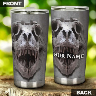Skull Tyrannosaurus Personalized Fancy Unique Tumblerskull Tumblerskull Birthday Gift Christmas Gift For Her For Him - Thegiftio UK