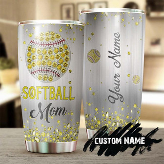 Softball Mom Jewelry Style Personalized Tumblerbirthday Gift Christmas Gift Mother'S Day Gift For Softball Mom - Thegiftio UK