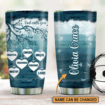 Special Personalized Stainless Steel Tumbler God Calls You Precious - Thegiftio UK